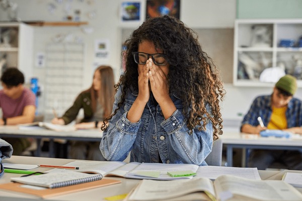 Girls in a classroom